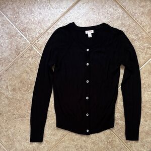 Cat & Jack Black Button-Up Cardigan